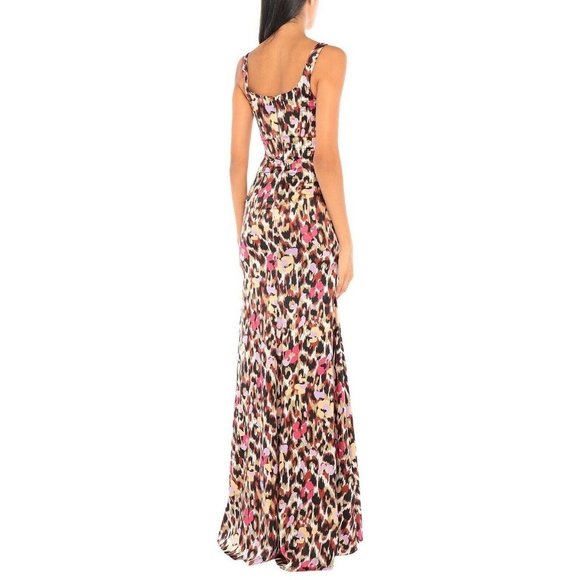 Roberto Cavalli Dress Leopard Cutout Maxi Silk - Picture 2 of 4